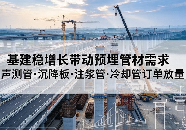 乌尔禾基建稳增长带动预埋监测管材需求，声测管、沉降板、注浆管订单持续放量